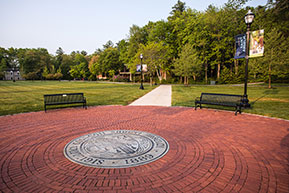 A seating area that surrounds the campus seal. Links to Gifts That Protect Your Assets A seating area that surrounds the campus seal. Links to Gifts That Protect Your Assets